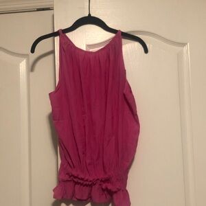 Catherine Malandrino Fuchsia Sleeveless Top
